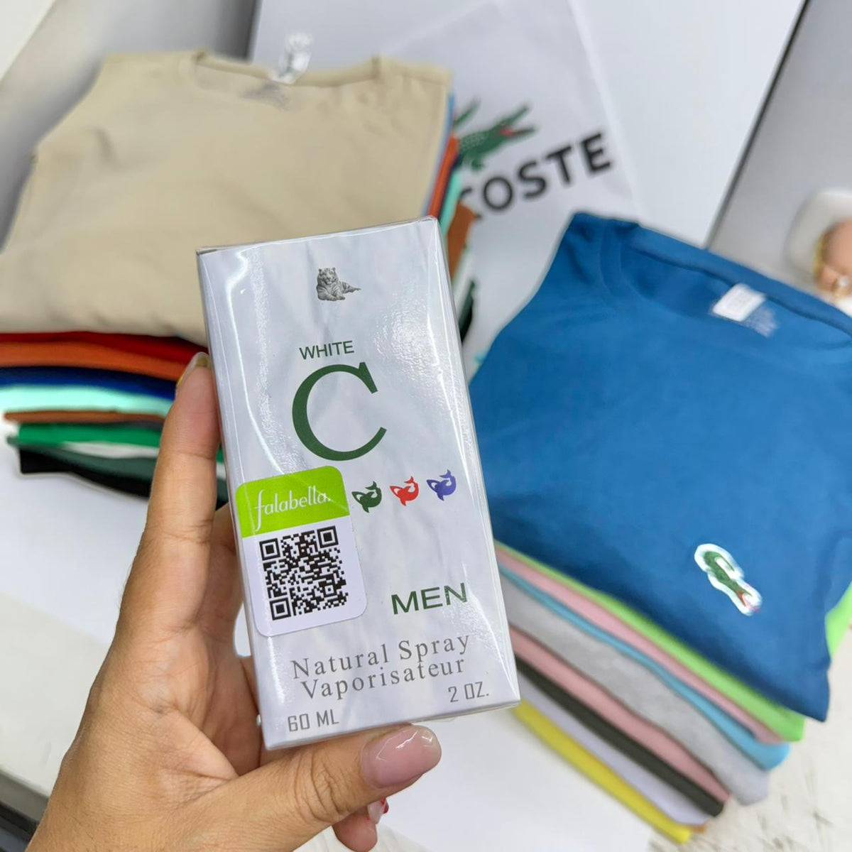¡Combo! Pack X5 Camisetas Lacoste + Loción