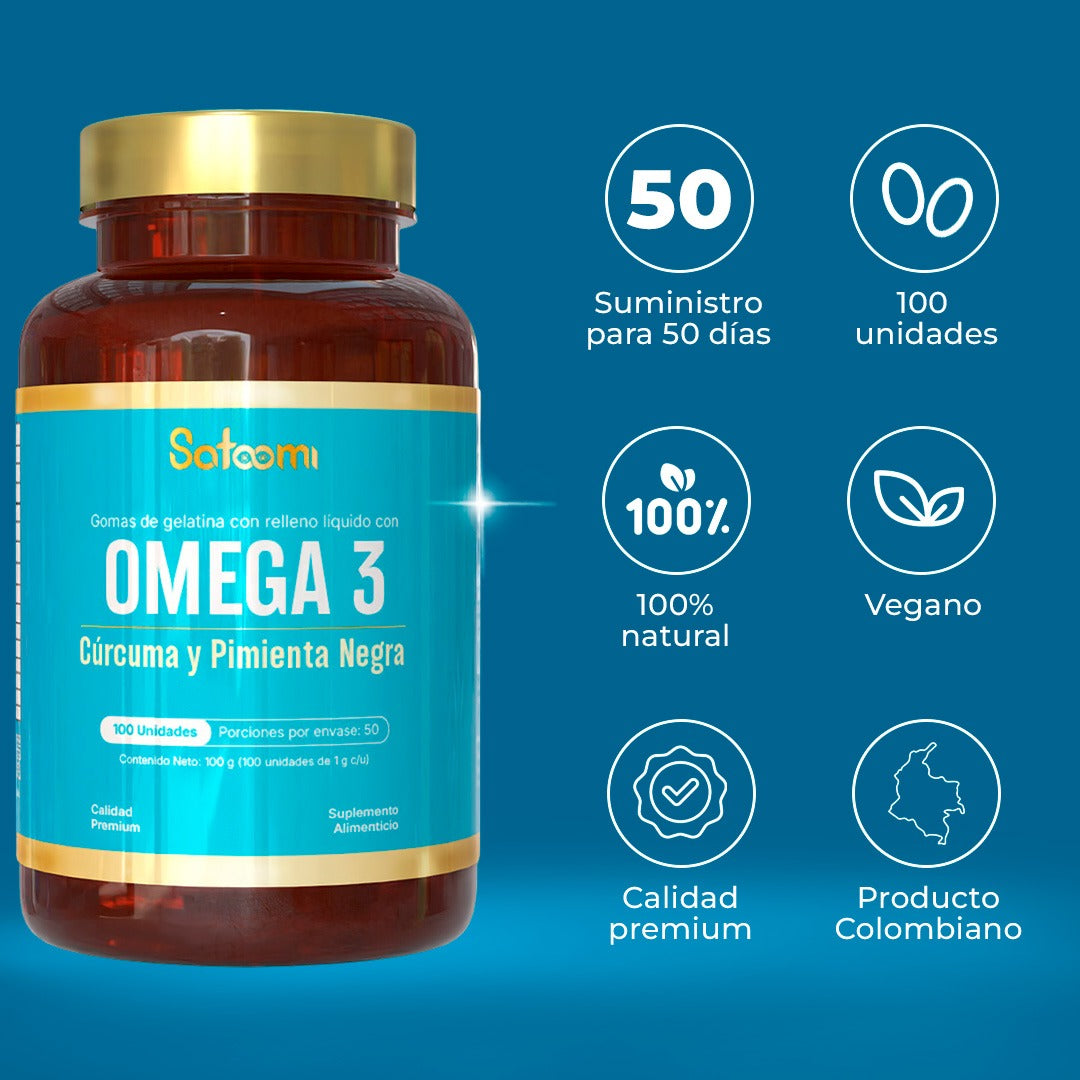 Omega3 + Cúrcuma + Pimienta Negra