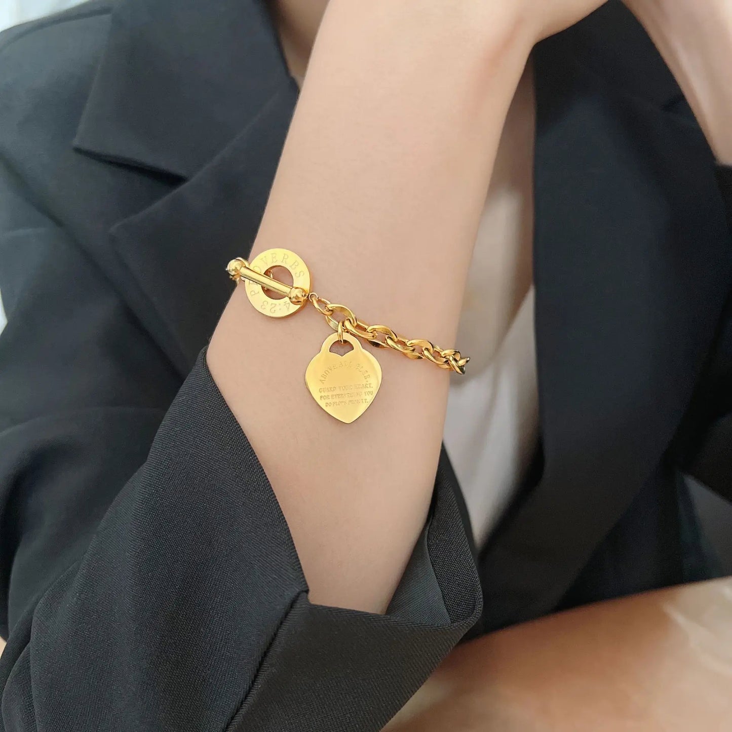 Pulsera de Lujo Protege Tu Corazon