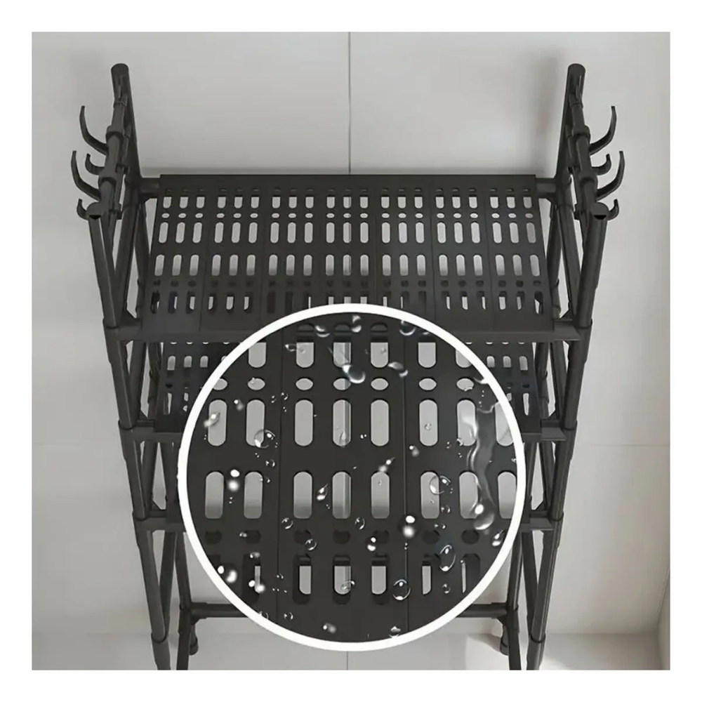 Organizador Lavadora 3 Niveles Negro