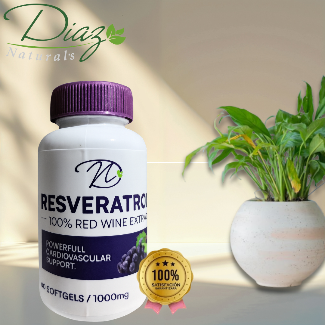 Resveratrol de 1000 mg. por Dosis x 60 Softgels
