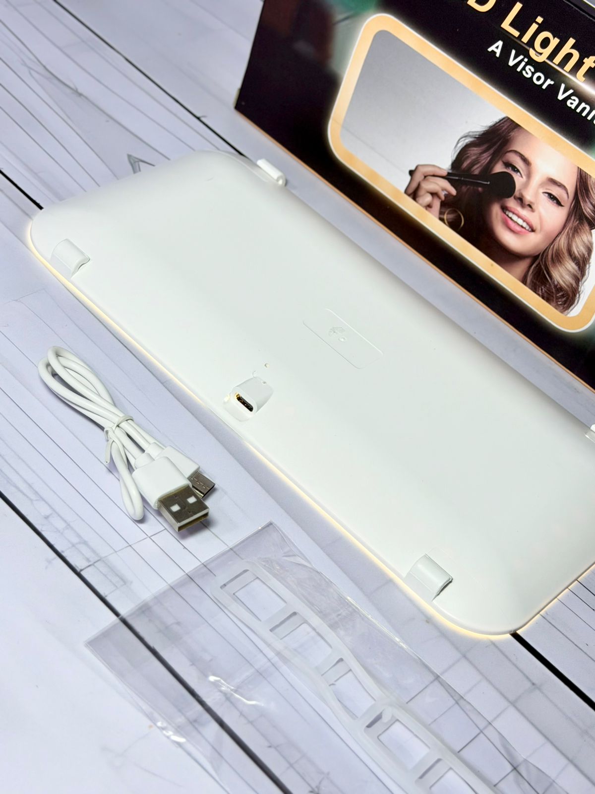 Espejo Para Carro de Maquillaje Luz Led