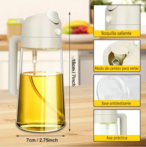 Dispensador de Aceite en Vidrio