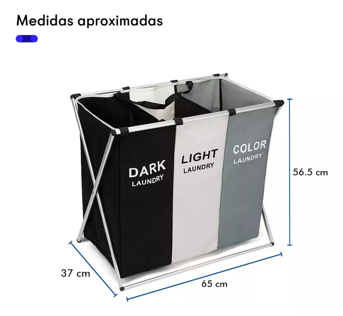 Cesta con Separador de Ropa