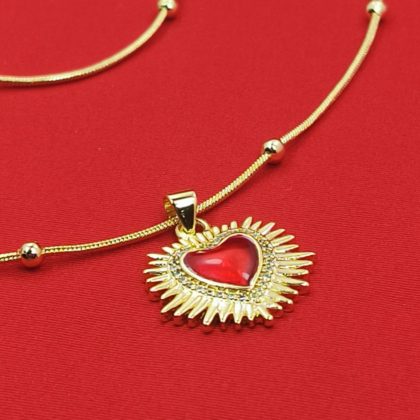 Combo Corazón de Jesús Collar y Pulsera