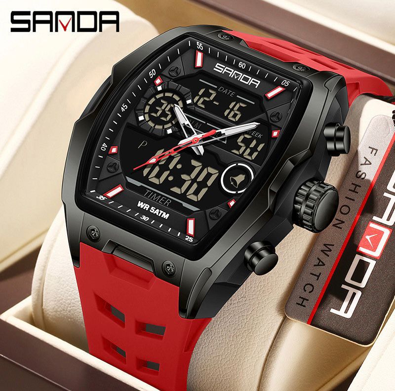 Reloj Caballero Sanda 6235 Doble Hora