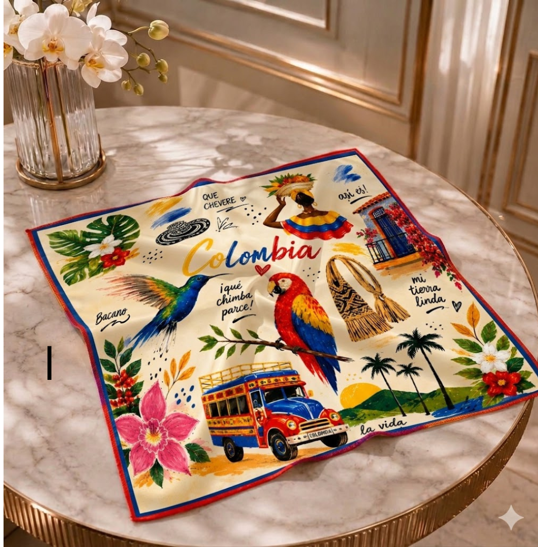 Pañoleta Colombia 70 x 70 Cms