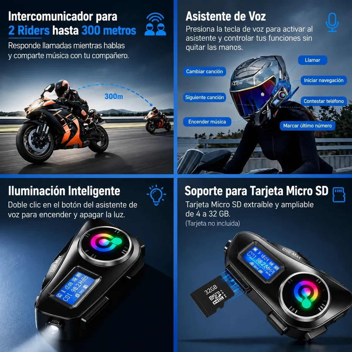Combo: 2 Intercomunicadores MotoCom Q58