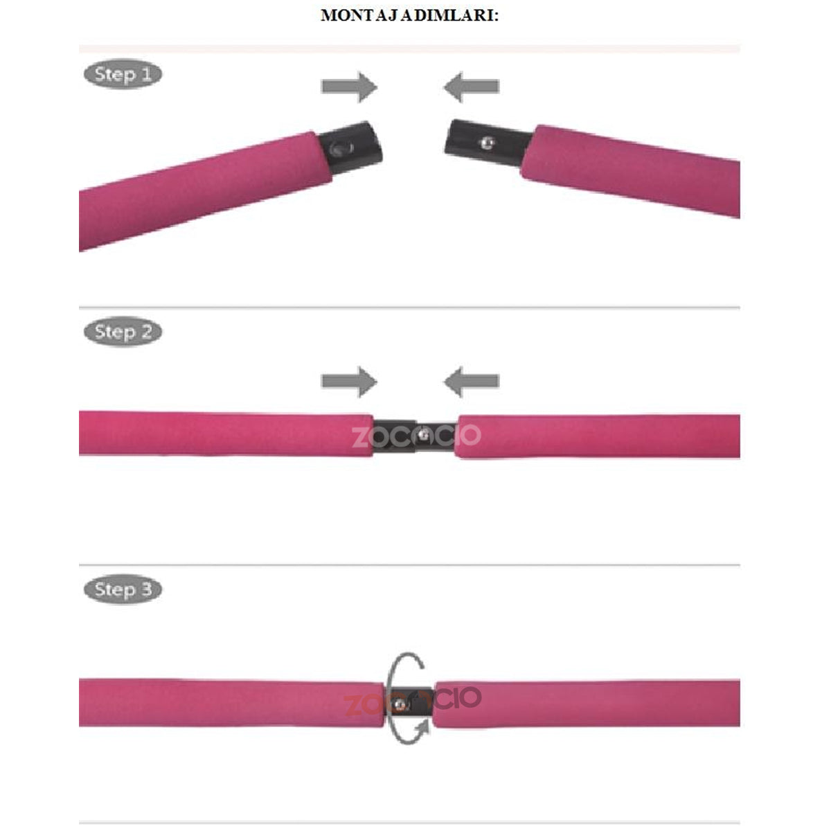 Barra Pilates Portátil  Bandas Elastica