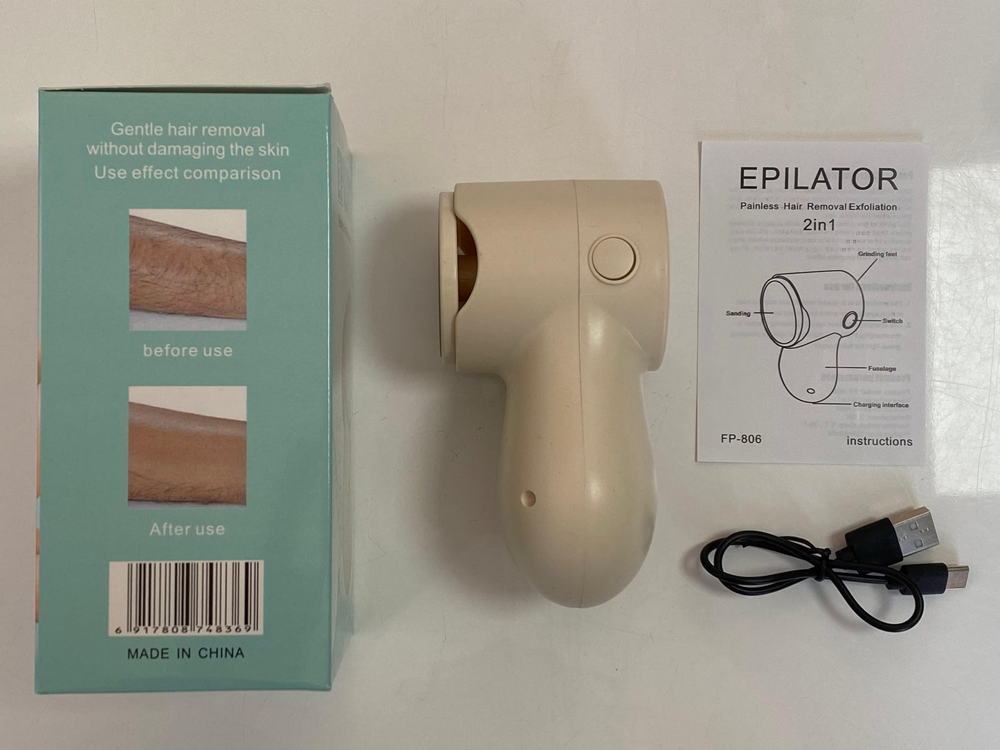 Depilador Eléctrico y Pulidor de Callos