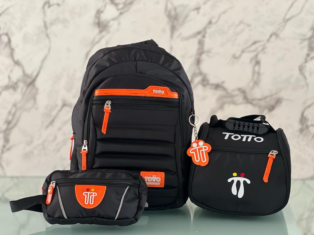 Combo Escolar Totto: Morral + Lonchera + Cartuchera