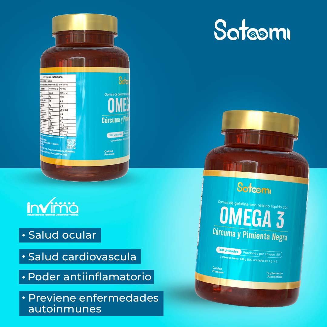 Omega3 + Cúrcuma + Pimienta Negra