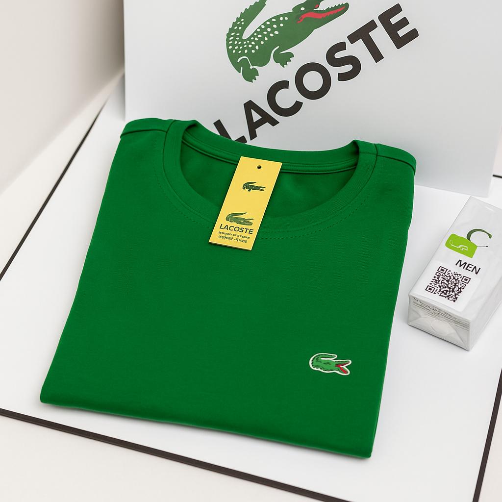 ¡Combo! Pack X5 Camisetas Lacoste + Loción