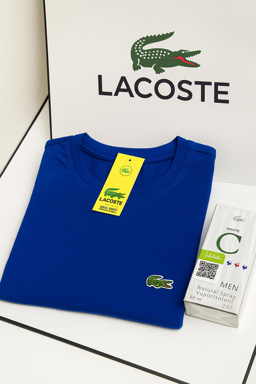 ¡Combo! Pack X5 Camisetas Lacoste + Loción