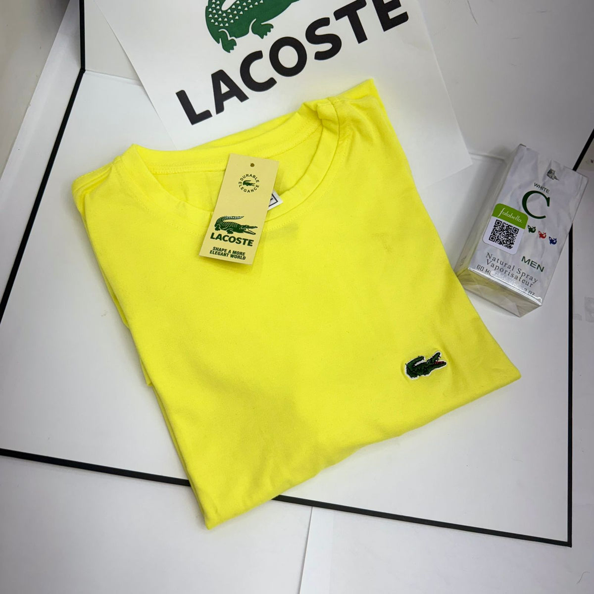 ¡Combo! Pack X5 Camisetas Lacoste + Loción
