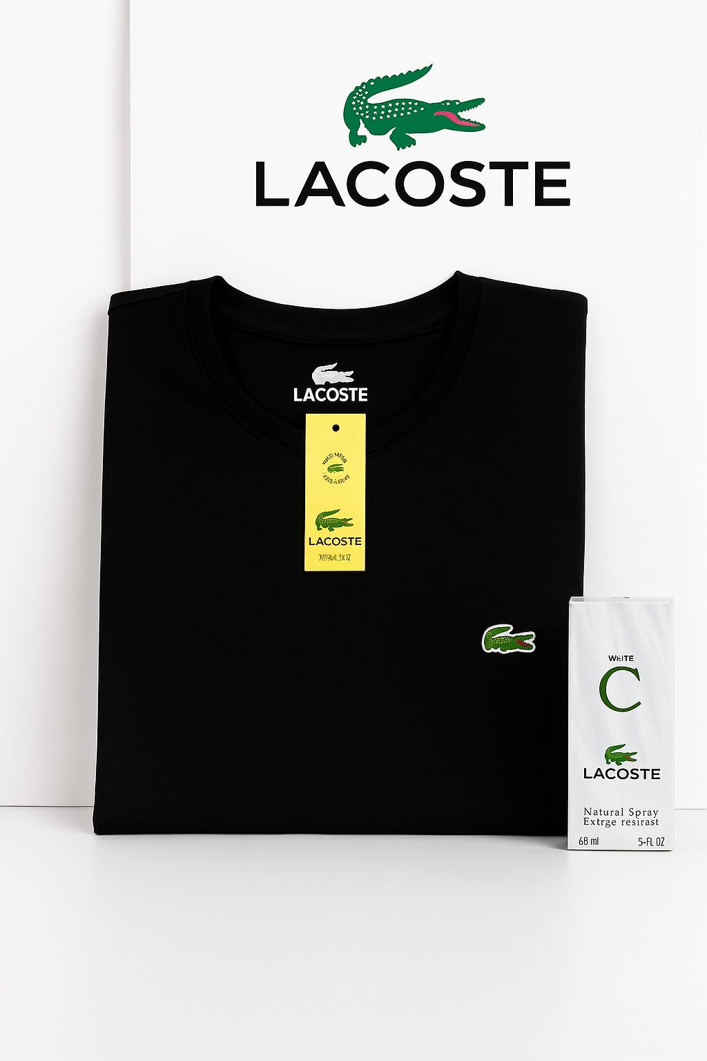 ¡Combo! Pack X5 Camisetas Lacoste + Loción