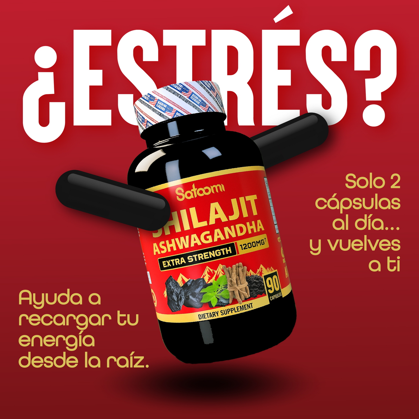 Shilajit con Ashwagandha y Serum+E