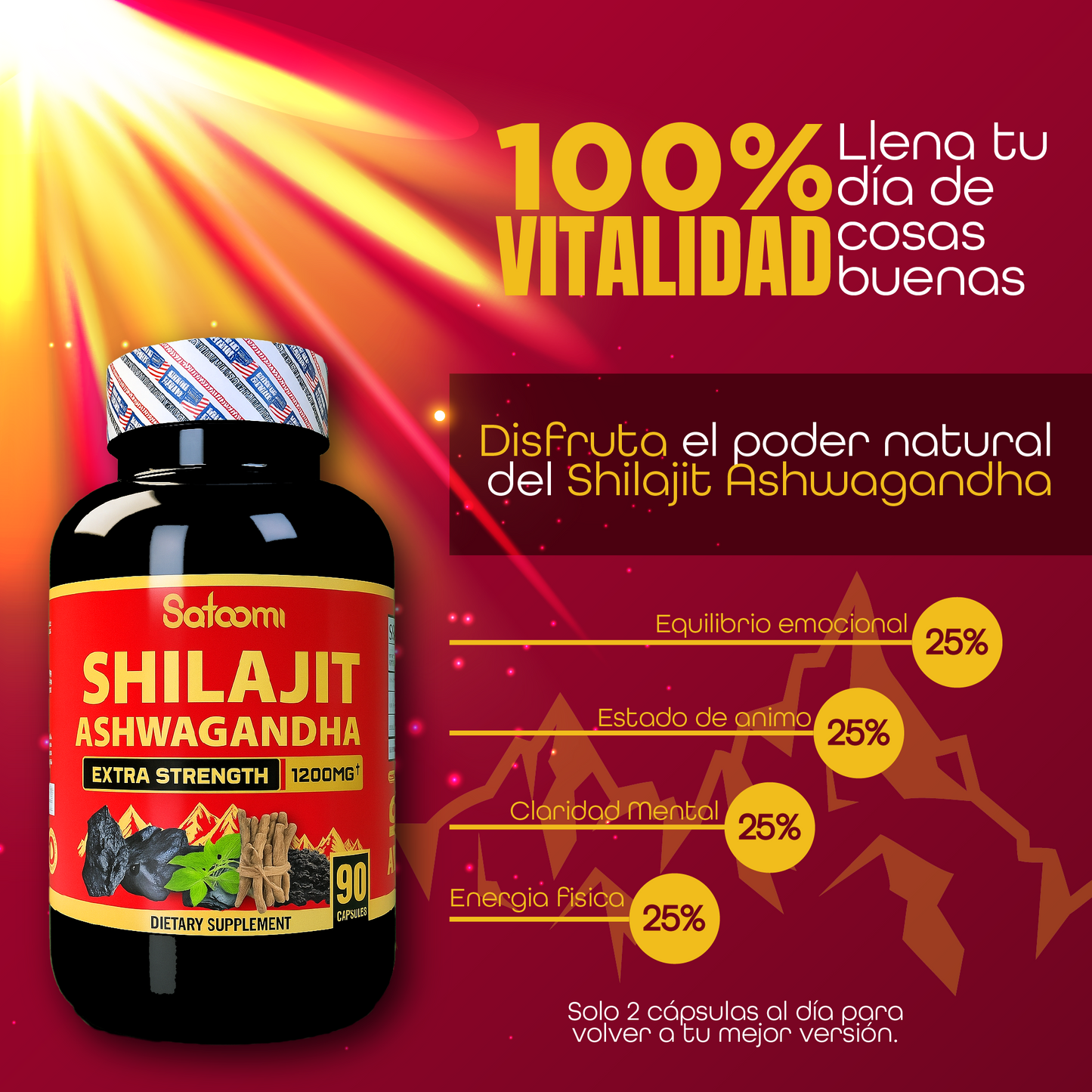 Shilajit con Ashwagandha y Serum+E