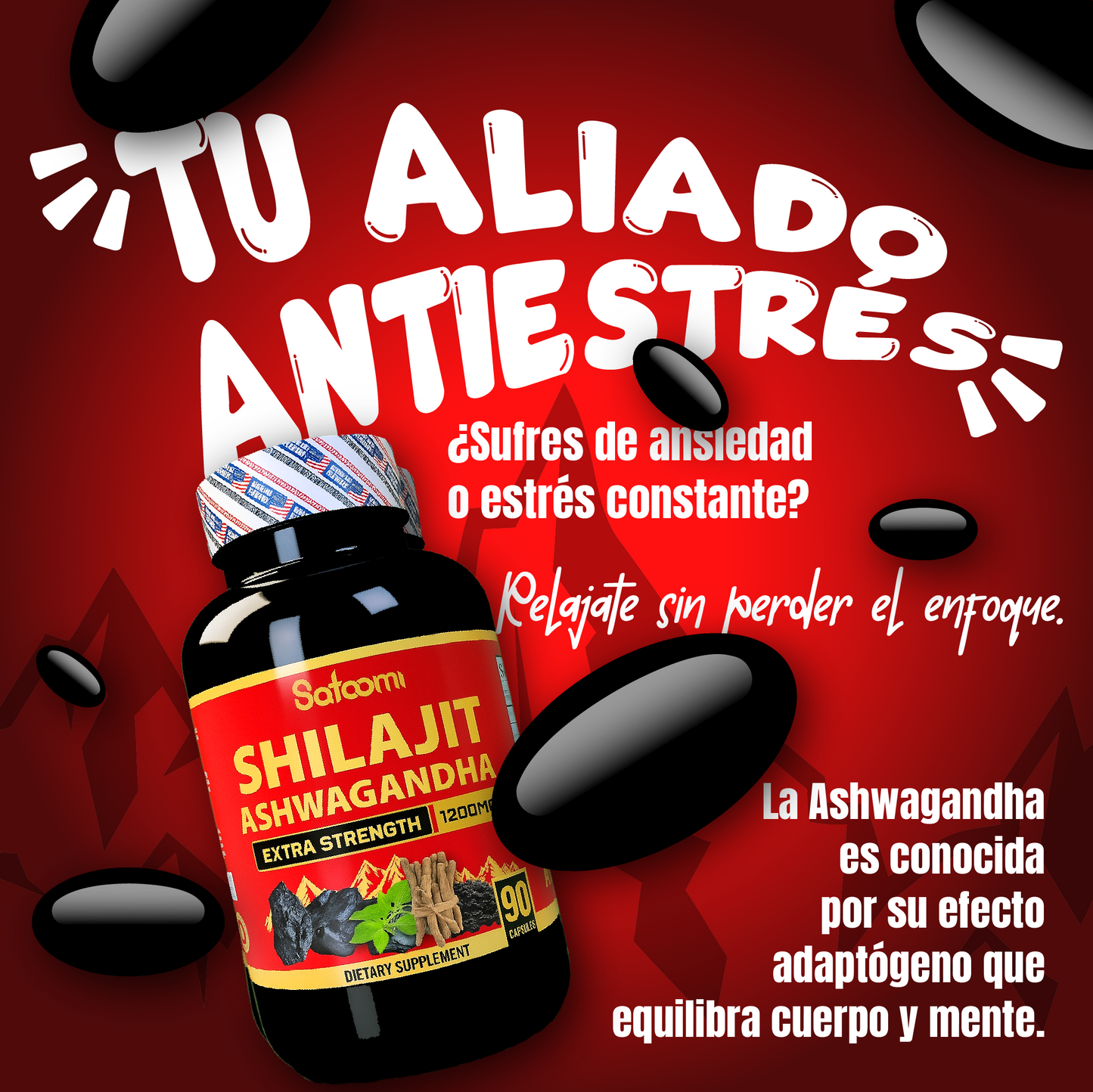 Shilajit con Ashwagandha y Serum+E
