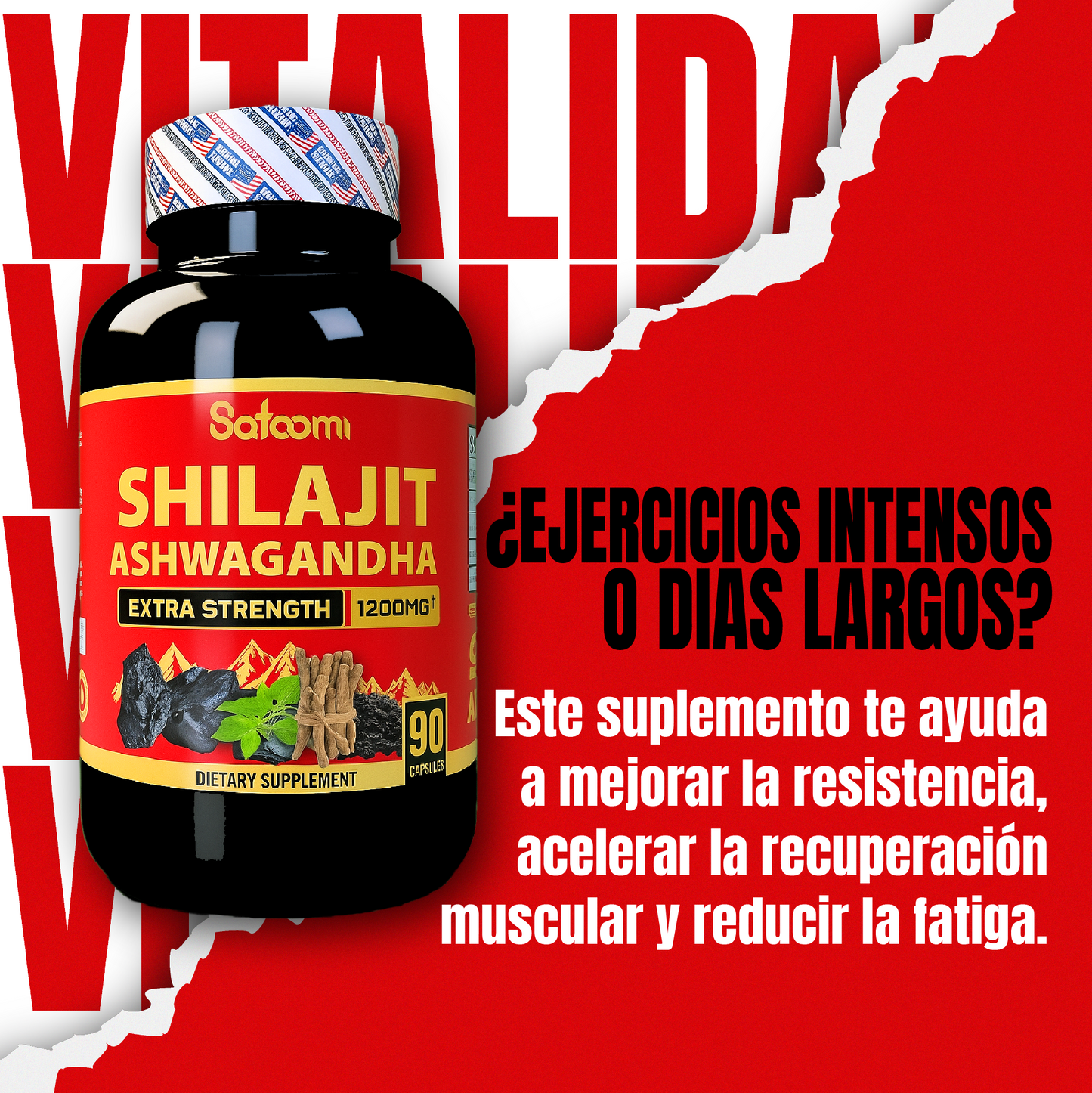 Shilajit con Ashwagandha y Serum+E