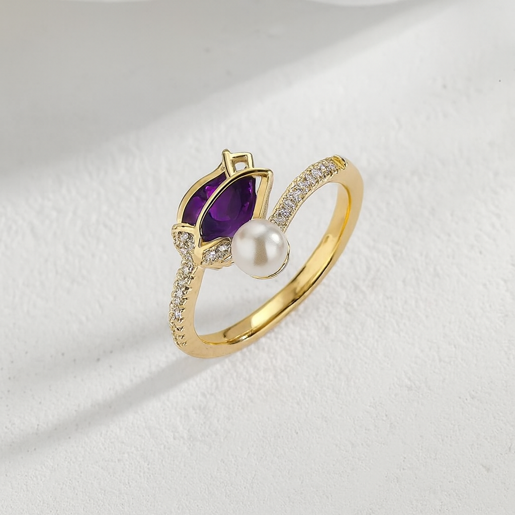 Anillo Flor Tulipán
