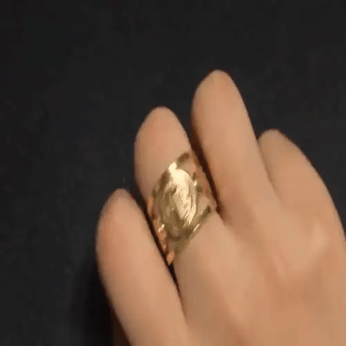 Anillo Sello San Benito + Caja de Regalo