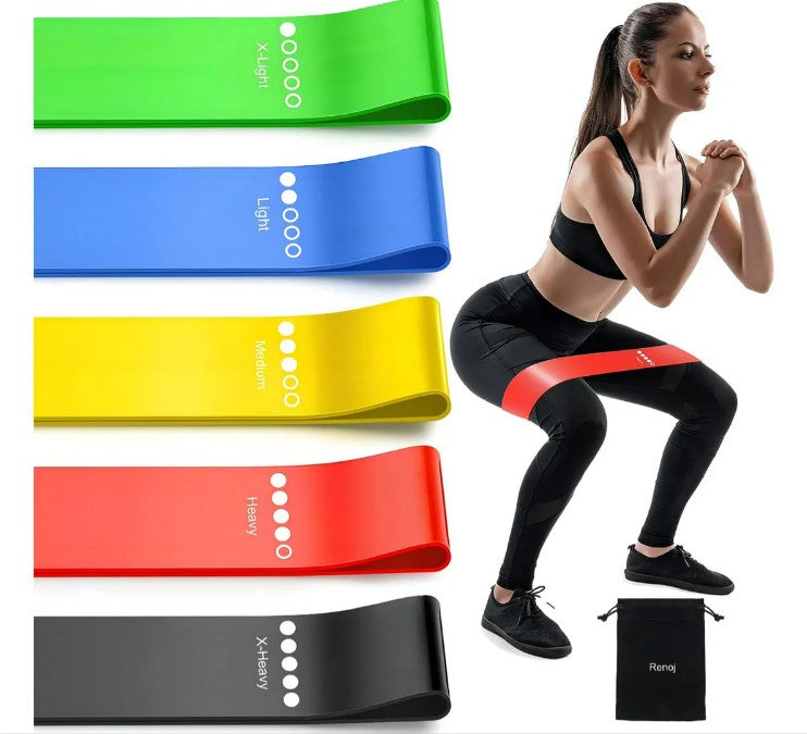 Bandas de Resistencia X5 PZ Yoga Pilates