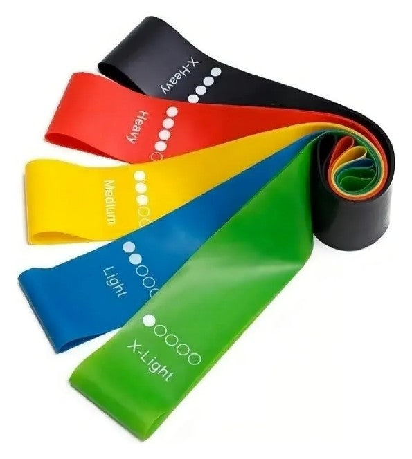 Bandas de Resistencia X5 PZ Yoga Pilates
