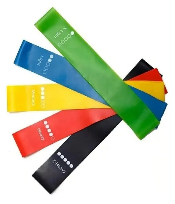 Bandas de Resistencia X5 PZ Yoga Pilates