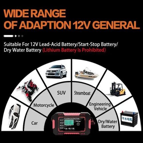 Iniciador Cargador Batería Carro Moto12v