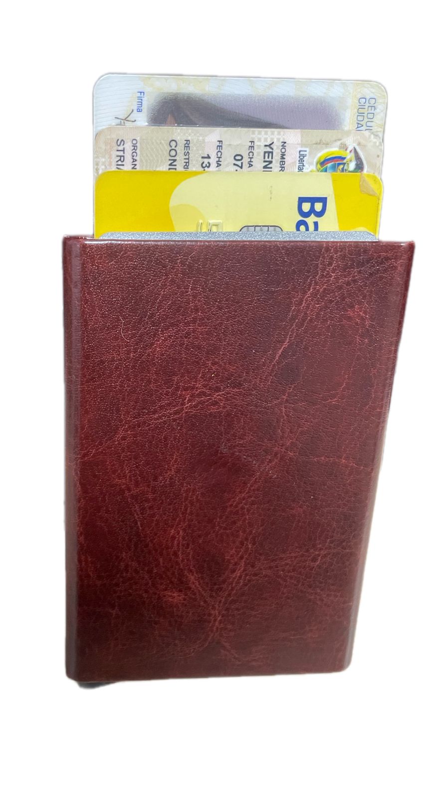 Billetera Unisex Tarjetero Inteligente Pop Up