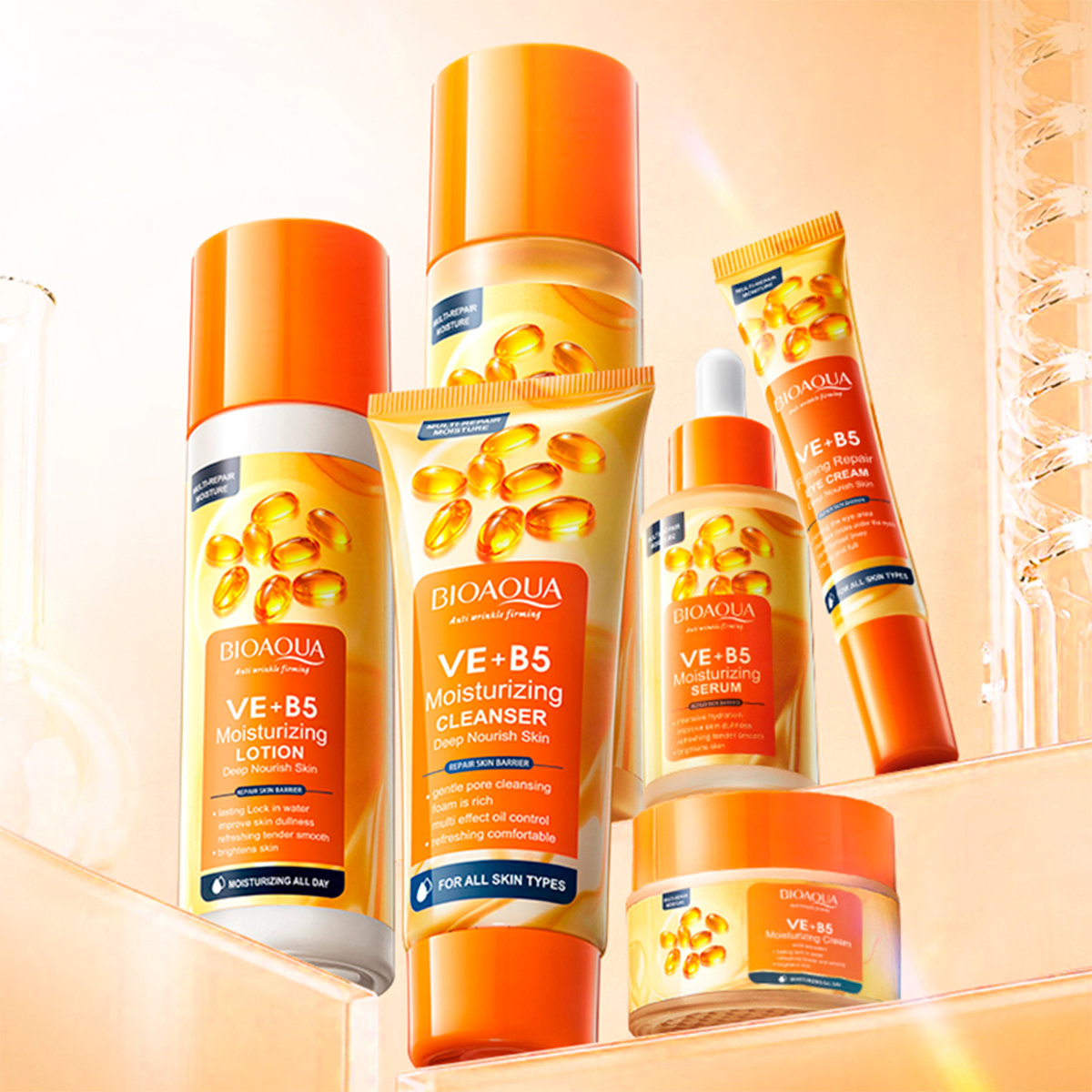 Kit Vitamina E+B5 Bioaqua 6 Piezas