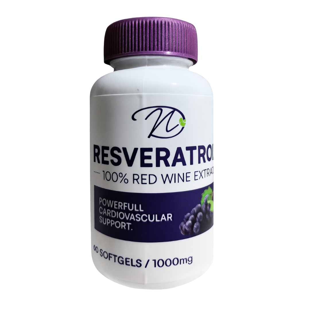 Resveratrol de 1000 mg. por Dosis x 60 Softgels