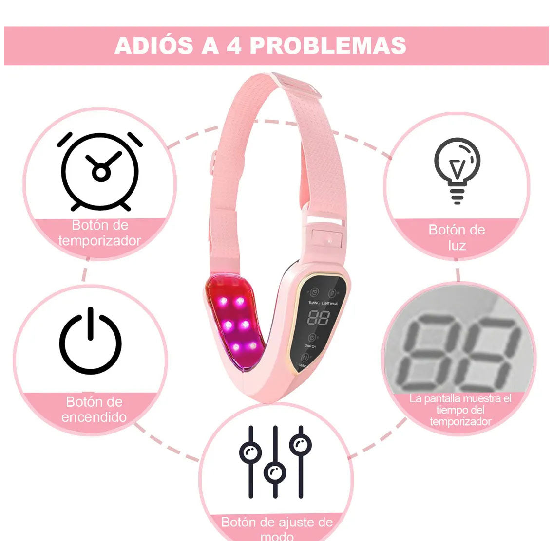 Perfilador Rostro Masajeador facial LED
