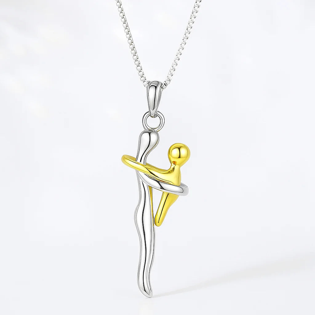 Collar Mama e Hijo Abrazo Amor Infinito