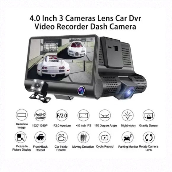 Espejo Retrovisor con Cámara Dual HD