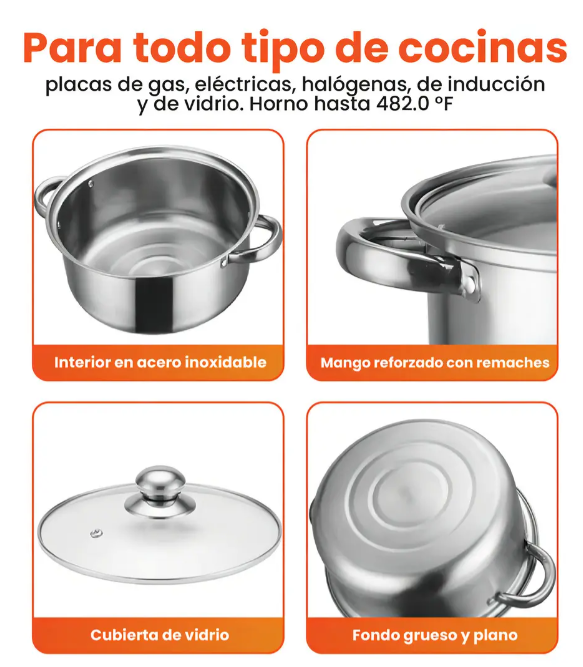 Set de Ollas Soup Pot X 10 Piezas