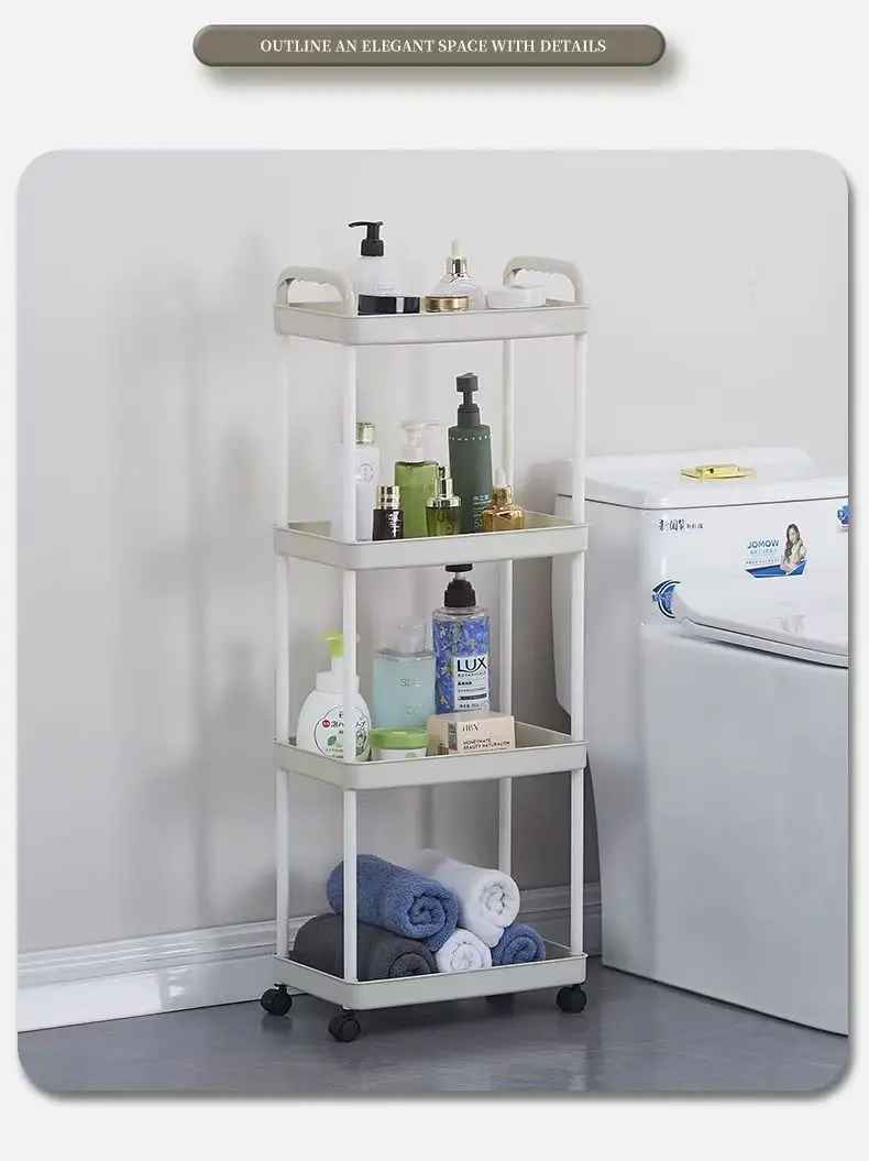 Estantes de Plástico Multicapa para Baño
