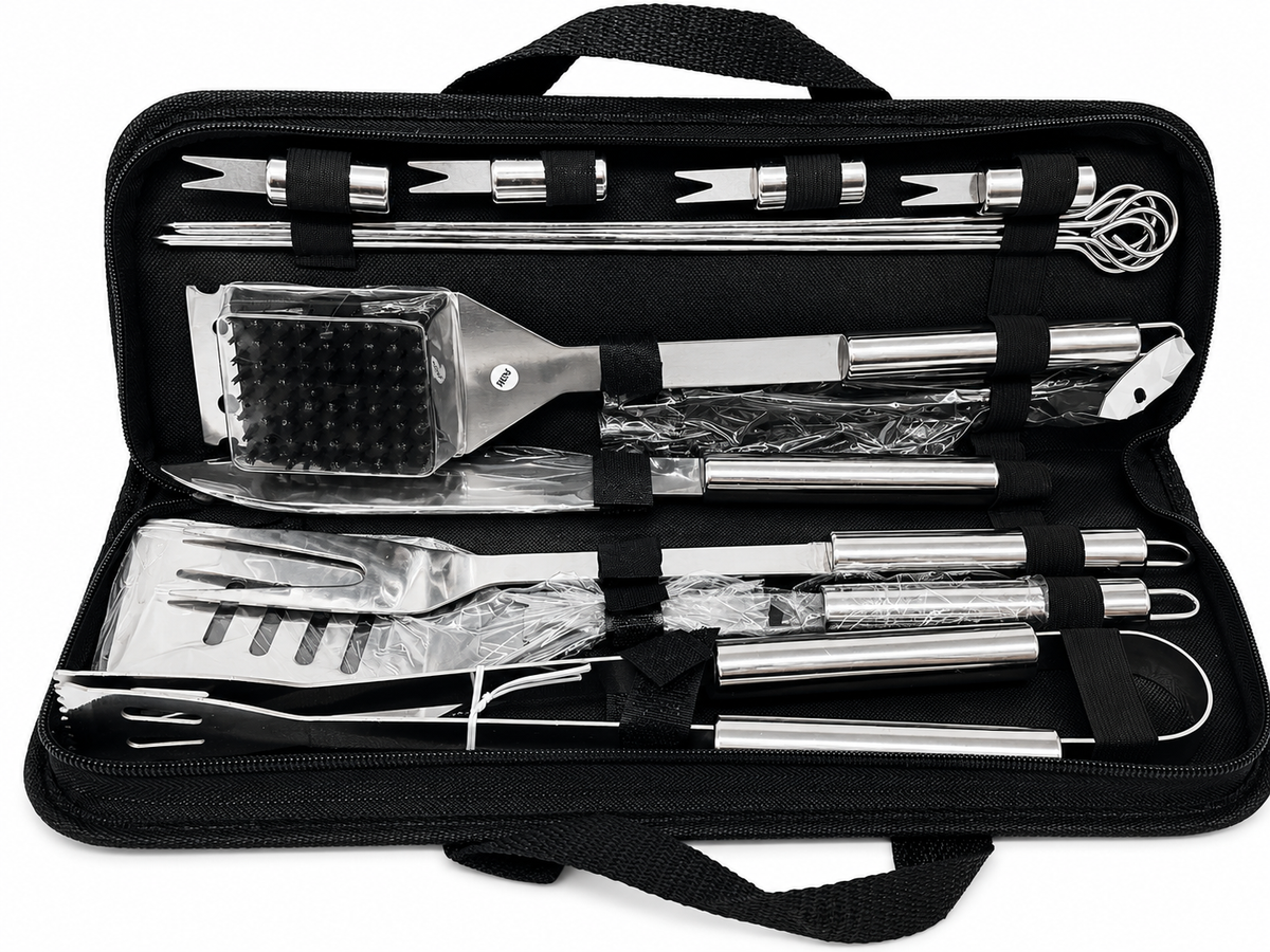 ¡Combo! Kit Parrillero Premium + Delantal Personalizado "Yeison Jiménez"