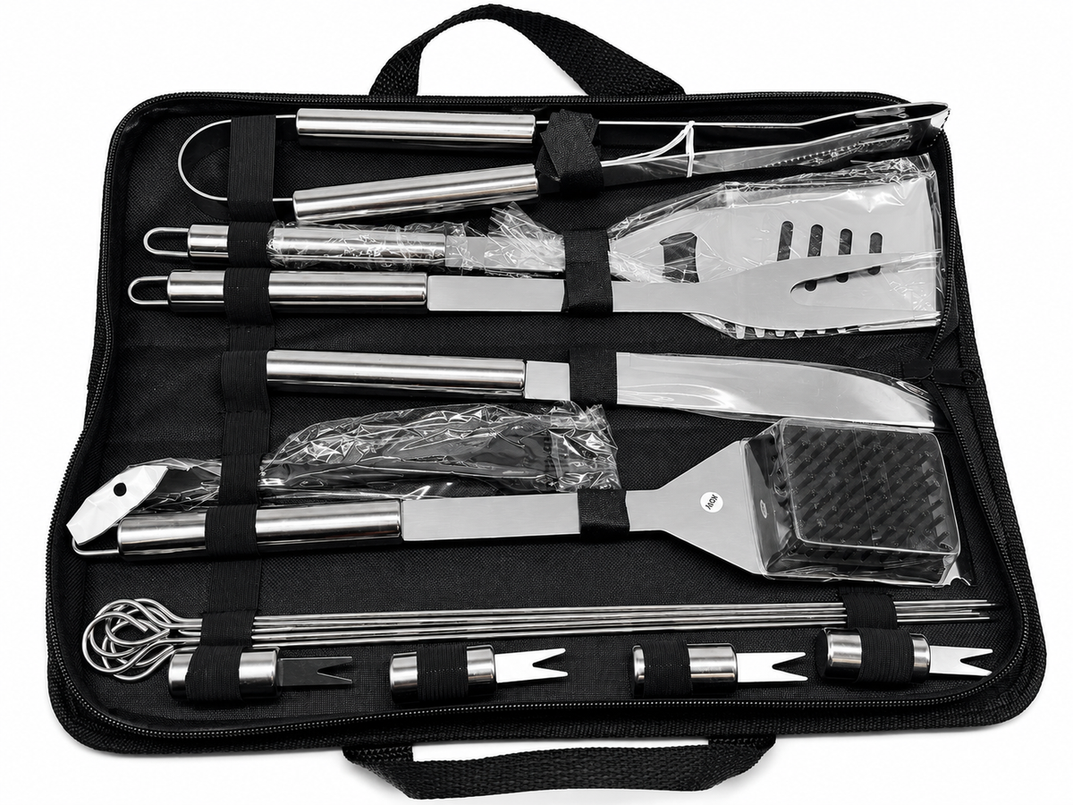 ¡Combo! Kit Parrillero Premium + Delantal Personalizado "Yeison Jiménez"