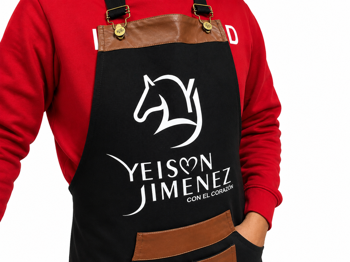 ¡Combo! Kit Parrillero Premium + Delantal Personalizado "Yeison Jiménez"