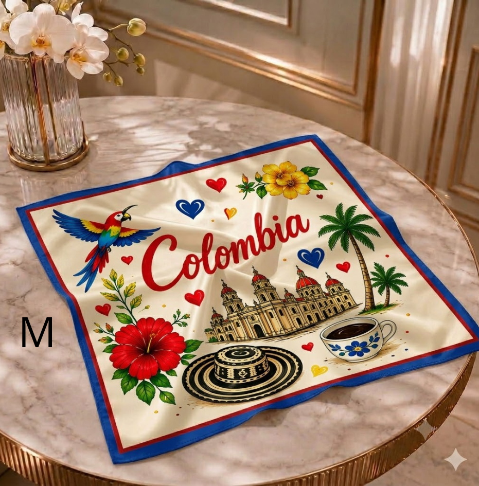 Pañoleta Colombia 70 x 70 Cms