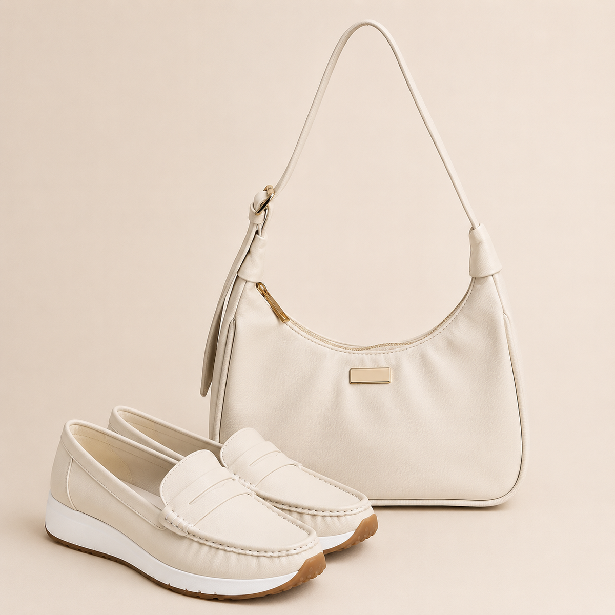 ¡Combo! Mocasín Dama Penny + Bolso