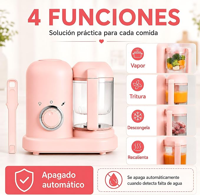 Procesador de Alimentos Bebés 4 en 1