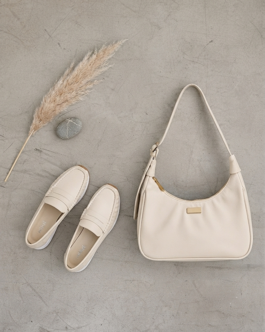 ¡Combo! Mocasín Dama Penny + Bolso