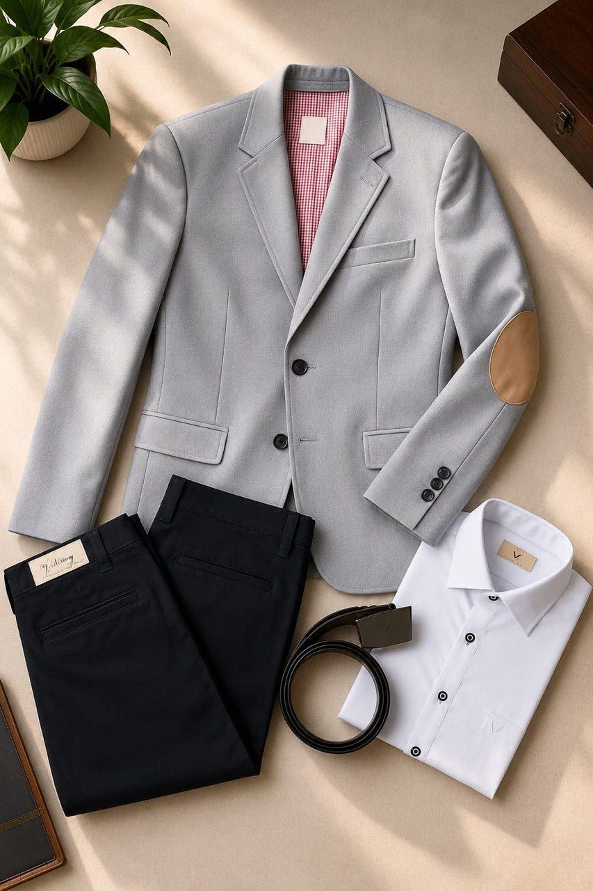 Combo Niño: Blazer, Camisa, Correa y Pantalón
