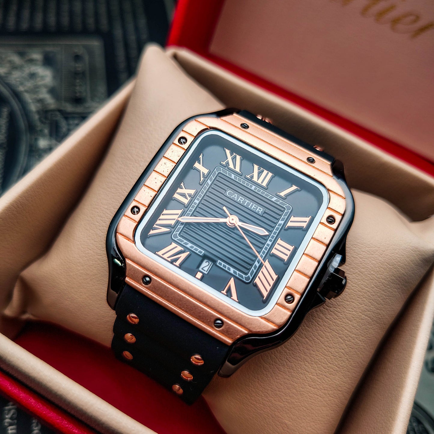 Reloj Caballero Cartier Santos
