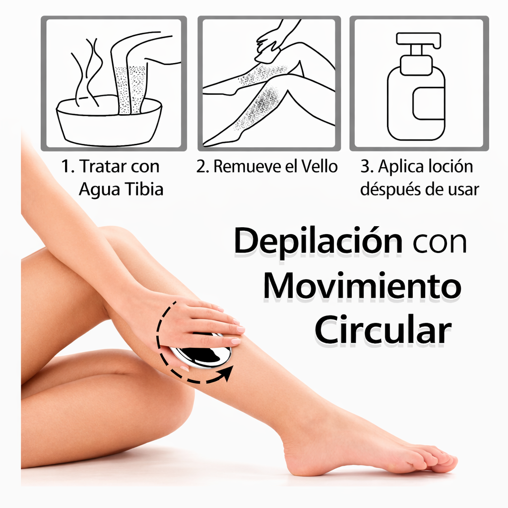 Depilación Piedra Depiladora Corporal de Cristal