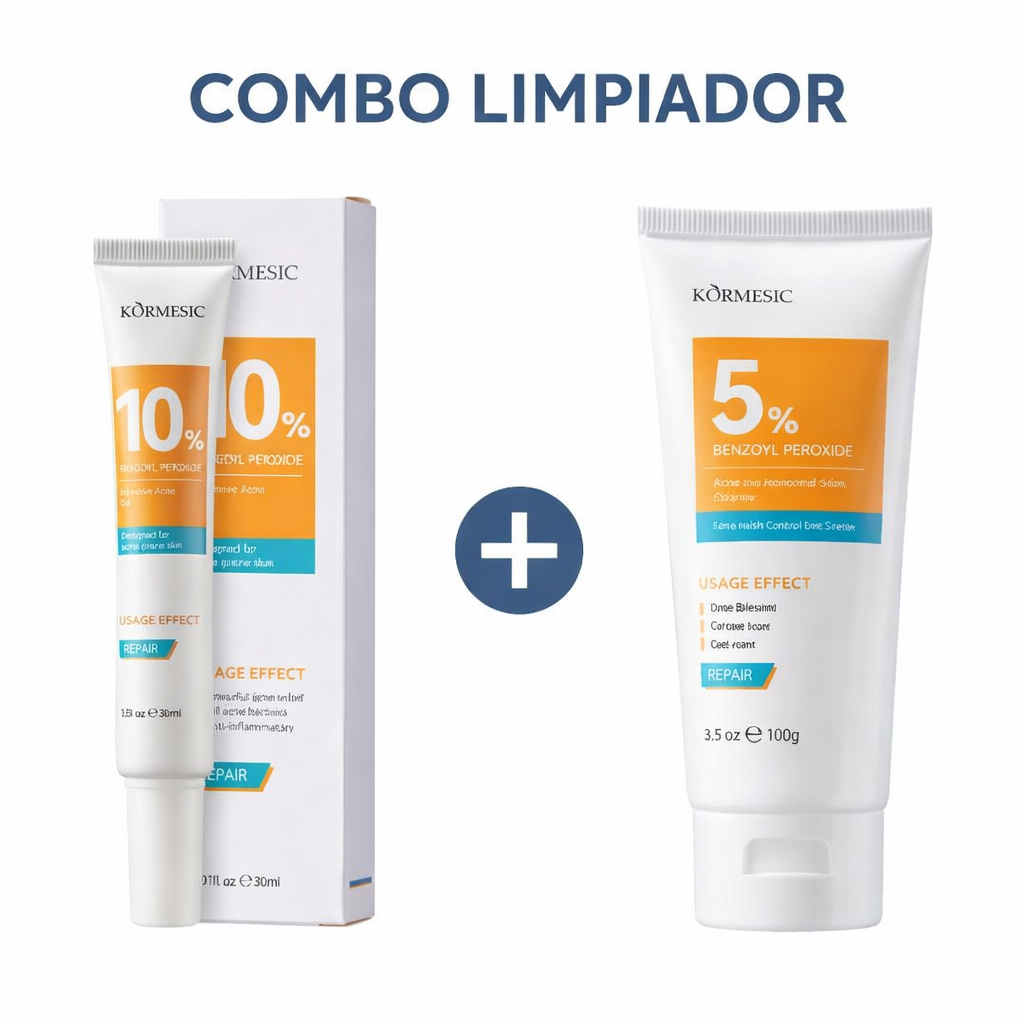 Combo Limpiador: Gel + Jabón Peróxido Kormesic
