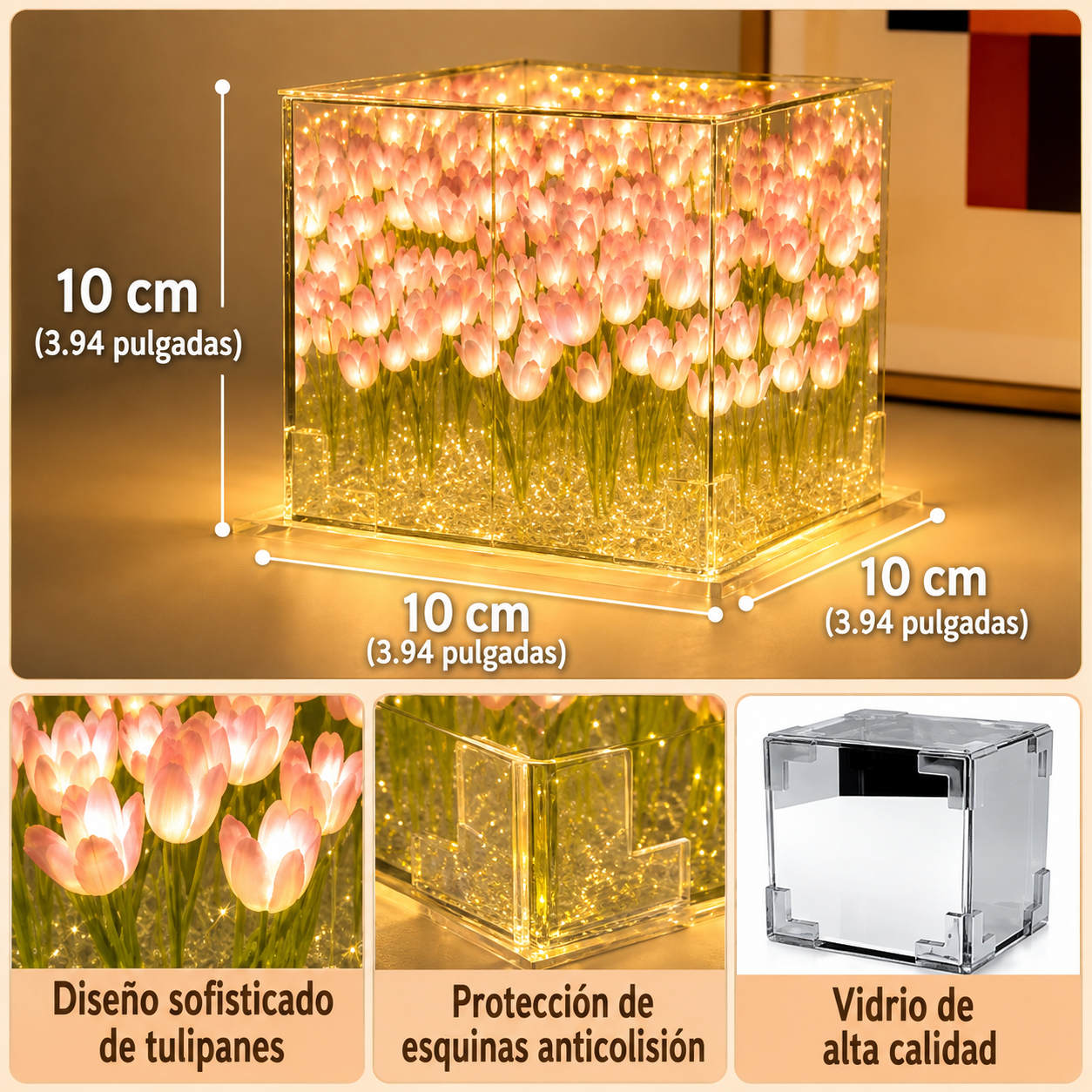 Lampara Jardin Tulipanes Para Armar